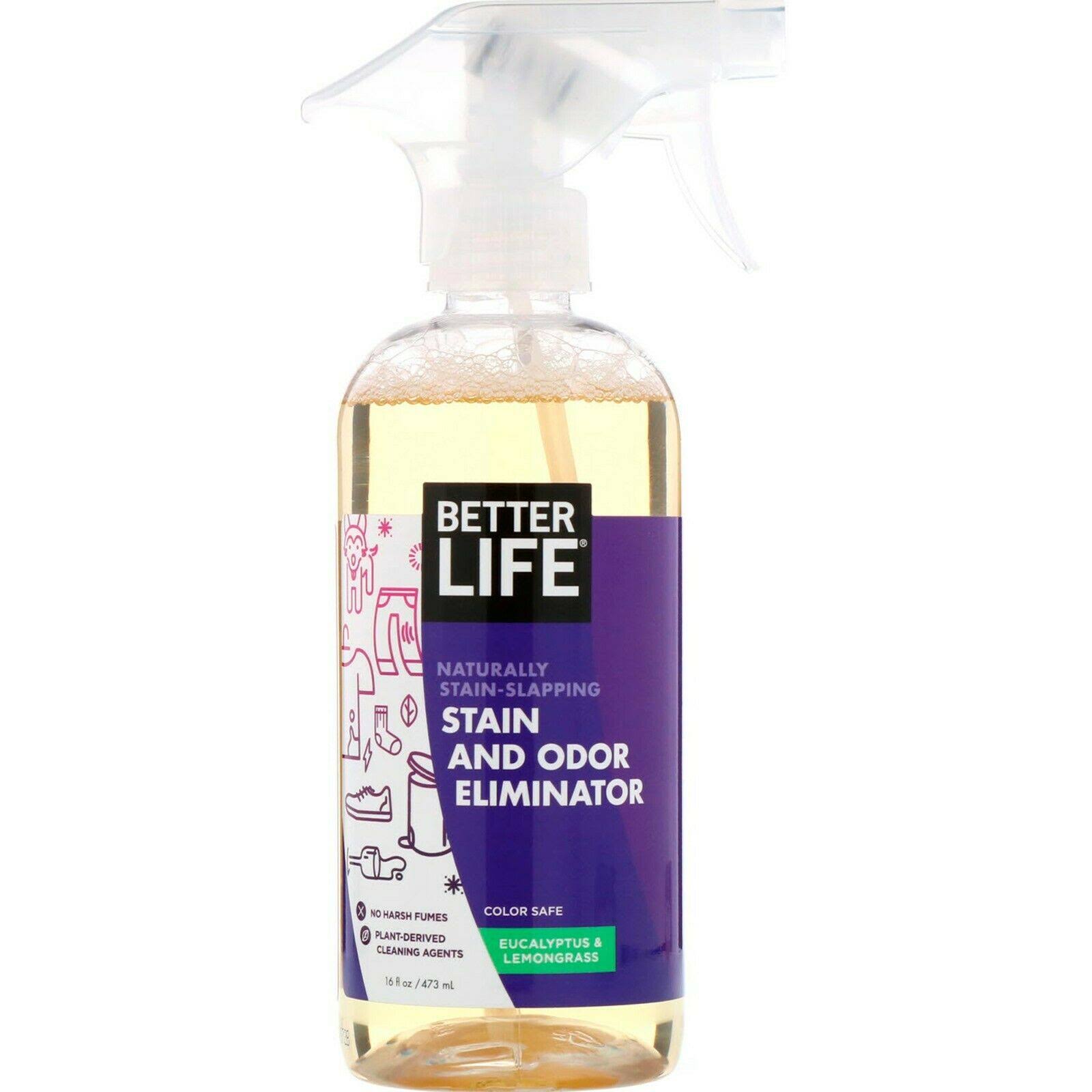 Better Life Natural Stain and Odor Eliminator - Eucalyptus and Lemongrass, 16oz