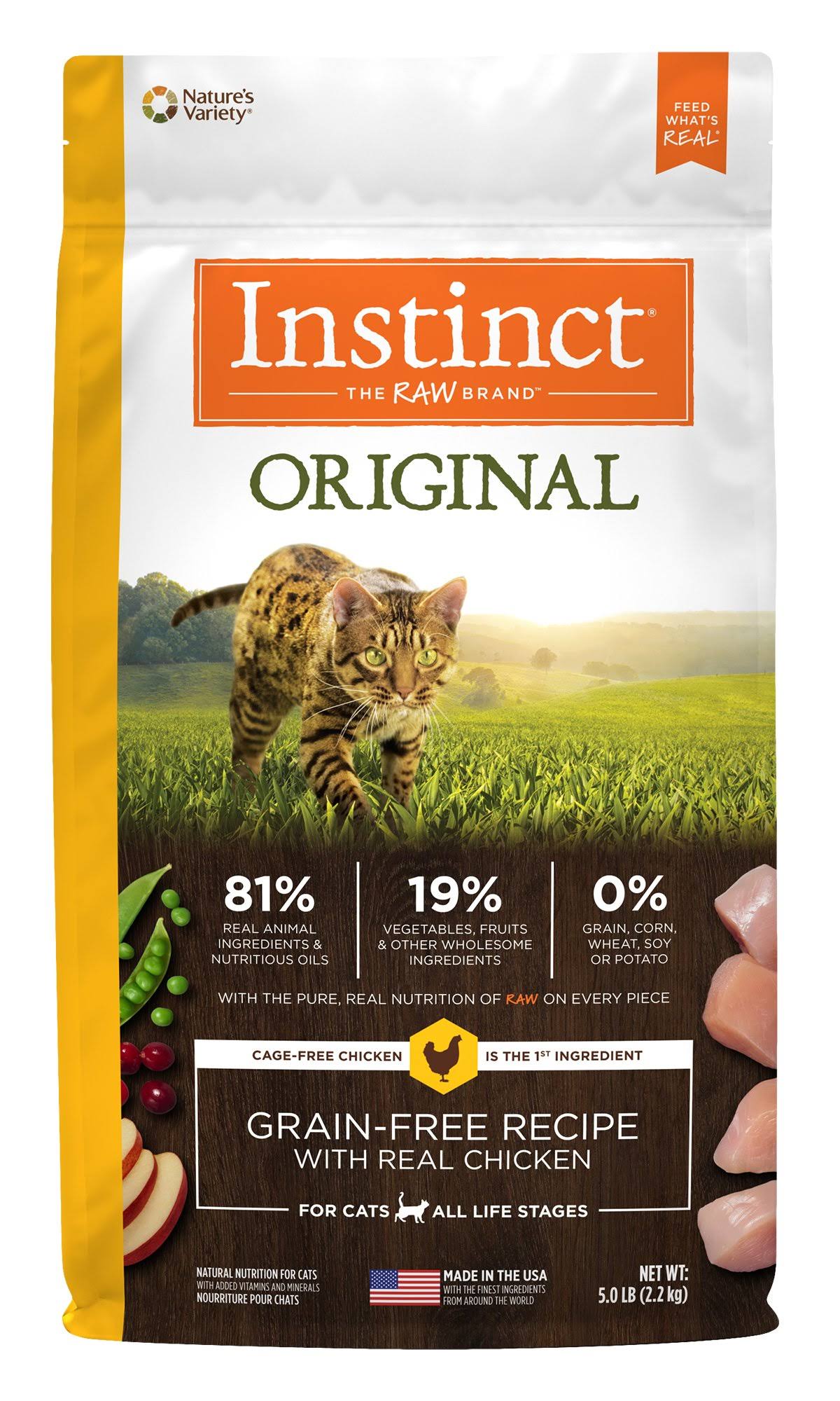 Instinct Original Grain Free Recipe Natural Dry Cat Food - with Real Chicken