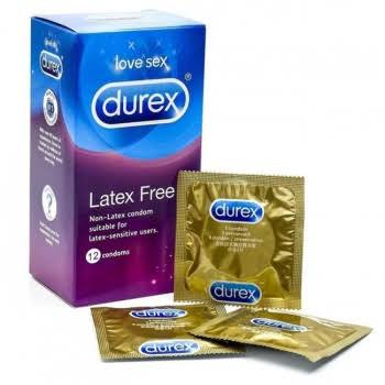 Durex Latex Free Condoms, Pack of 12