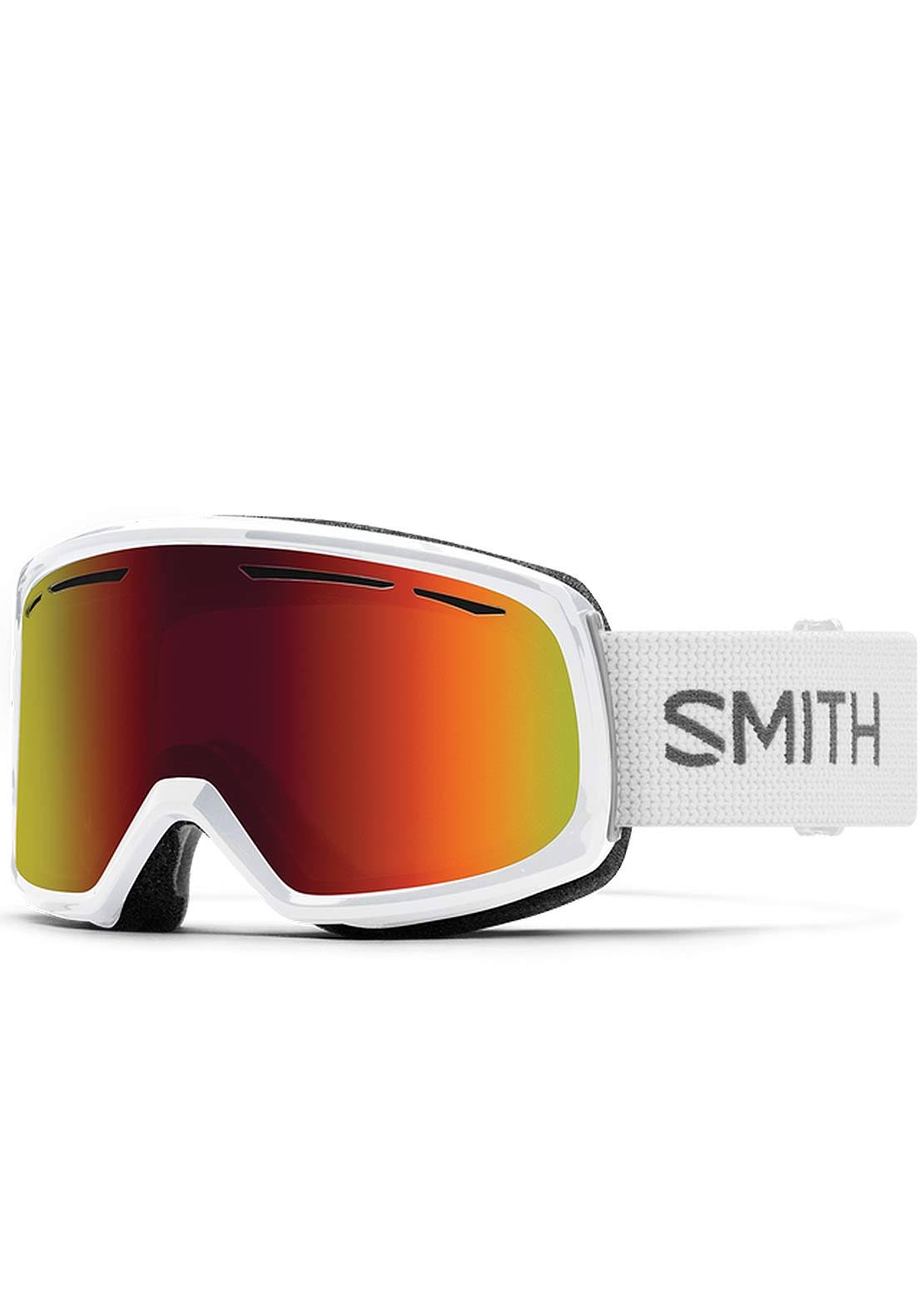 Smith Drift Snow Goggles White Red Sol-X Mirror