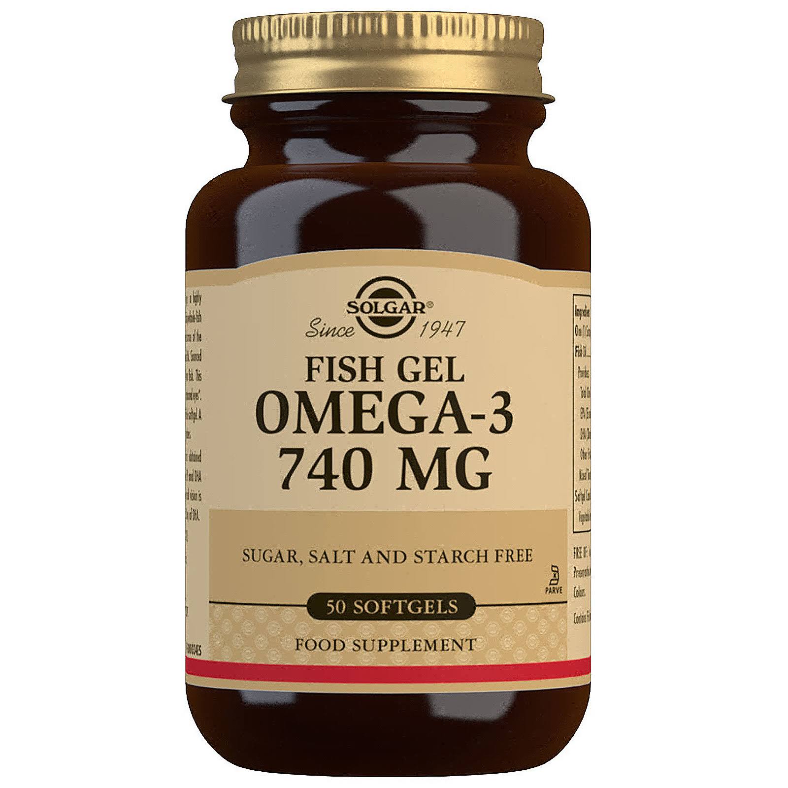 Solgar Fish omega-3 gel 50 capsules of 740mg