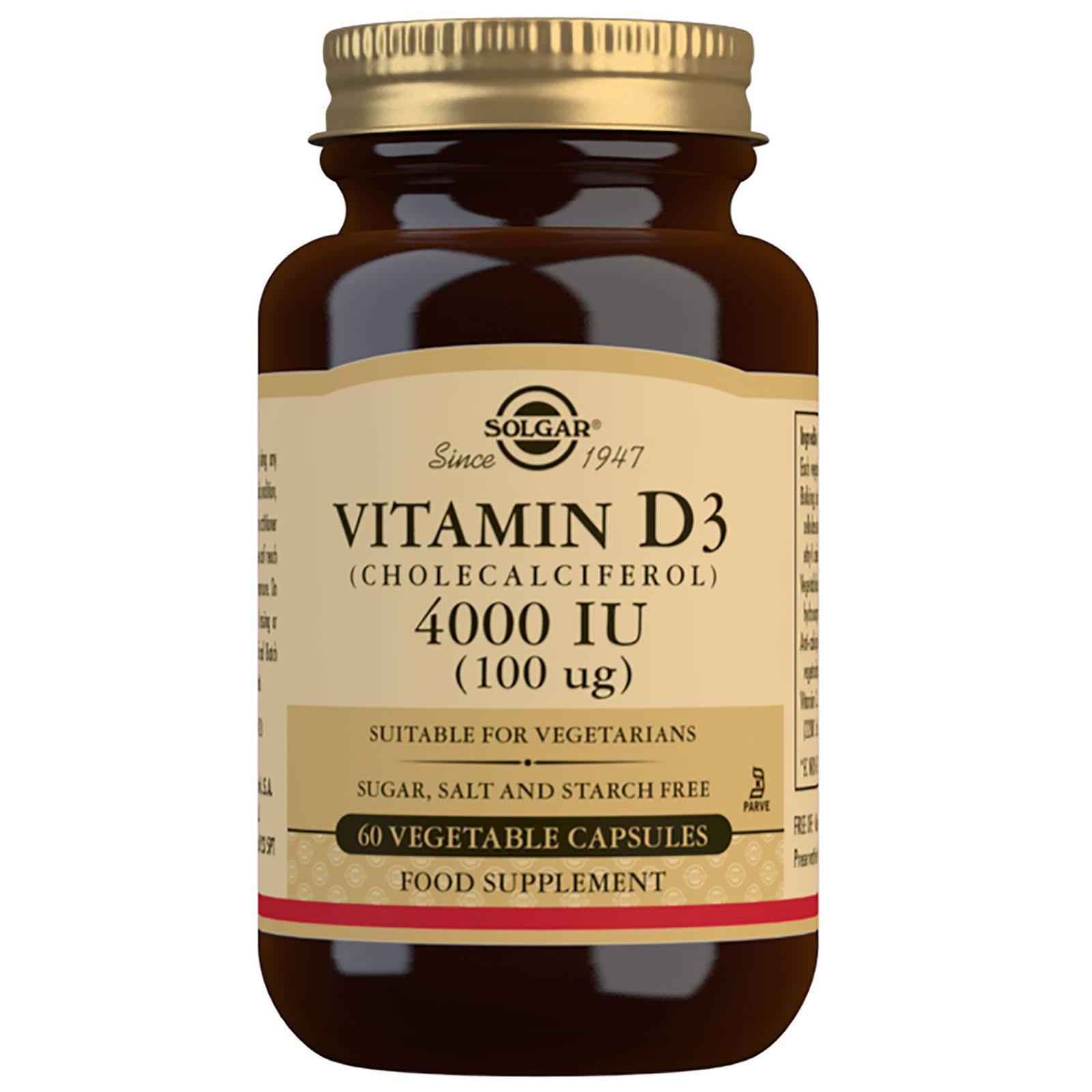 Solgar Vitamin D3 Food Supplement - 120 Capsules