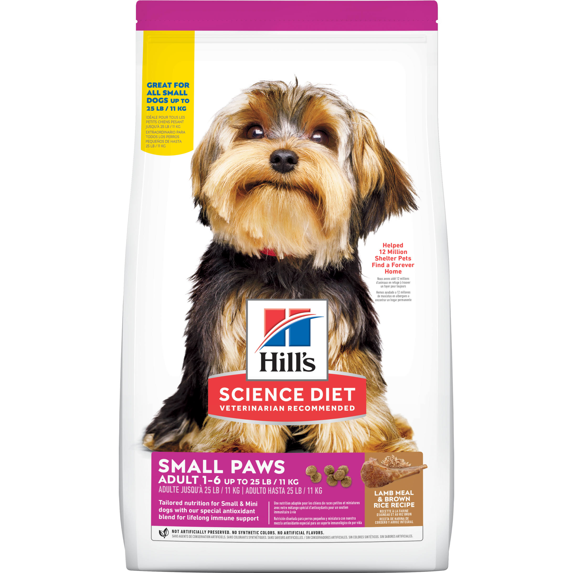 Hill's Science Diet Dog Food - Small & Toy Breed, Dry, Lamb Meal & Rice Recipe, 4.5lbs