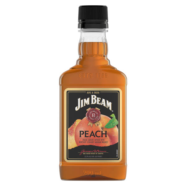 Jim Beam Peach Straight Kentucky Bourbon Whiskey - 200 ml