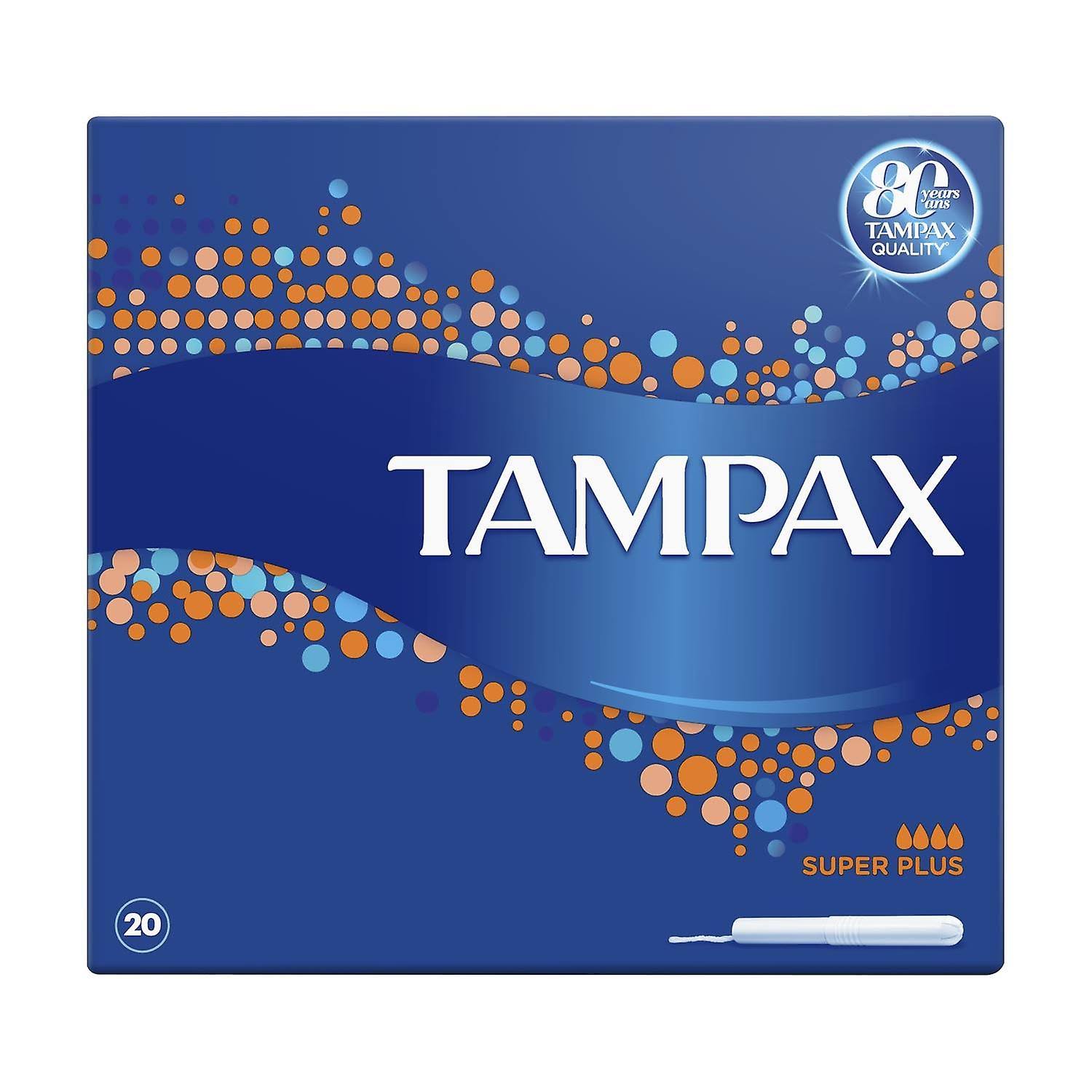 Tampax Super Plus Tampons Applicator Cardboard - 20pk