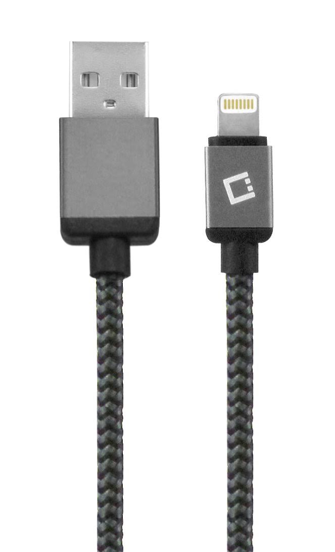 Cellet Lightning 8 Pin Braided USB Charging Plus Data Sync Cable - 10'