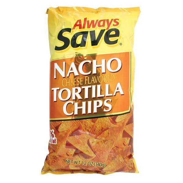 Always Save Nacho Flavored Tortilla Chips - 12 oz