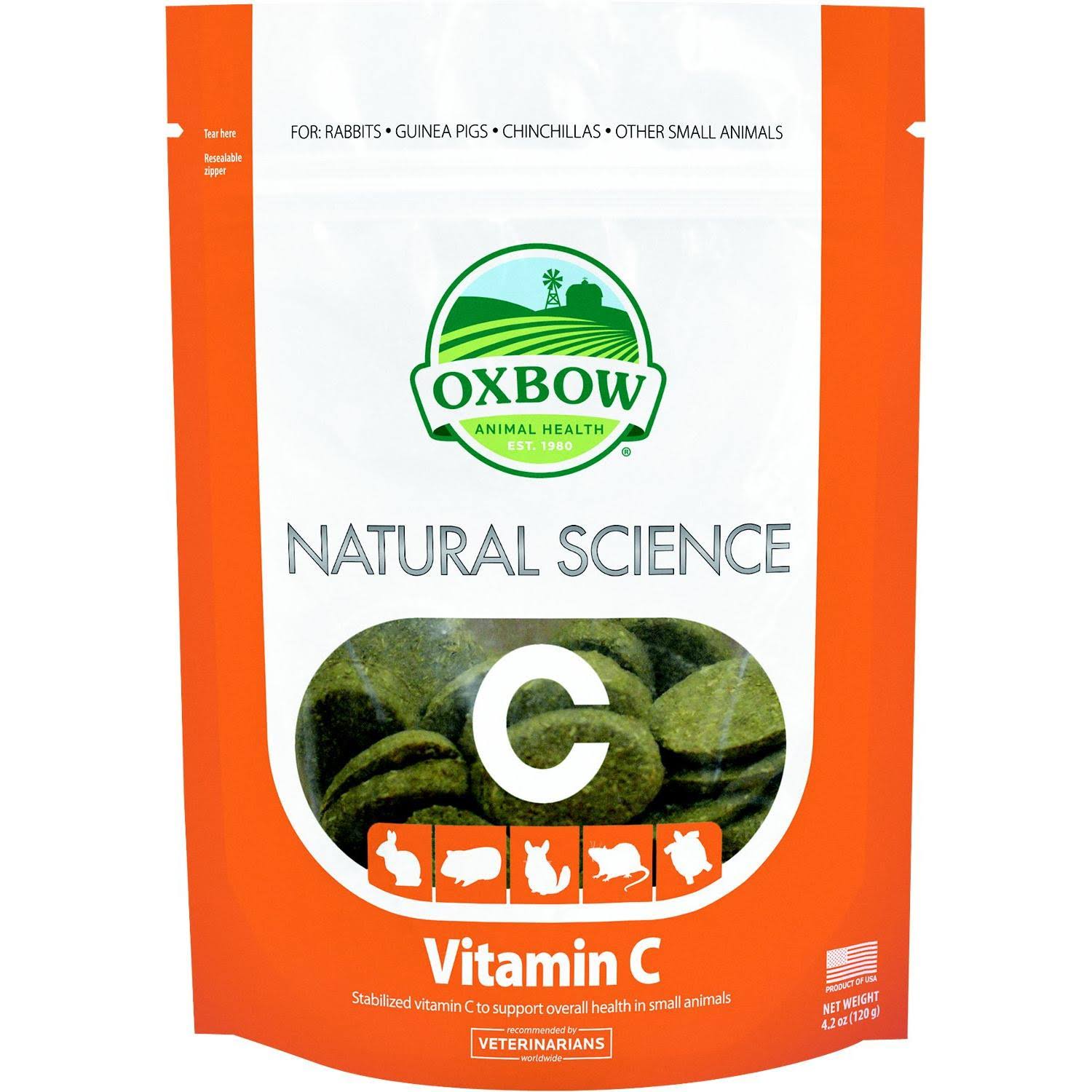 Oxbow Animal Health Vitamin C Supplement - 60 ct