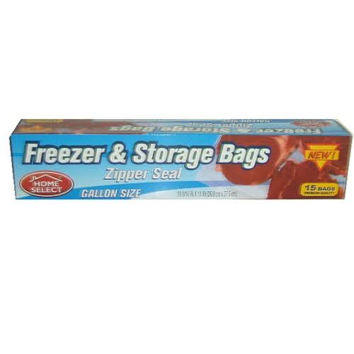 Home Select Freezer & Storage Bags - 15 Bags