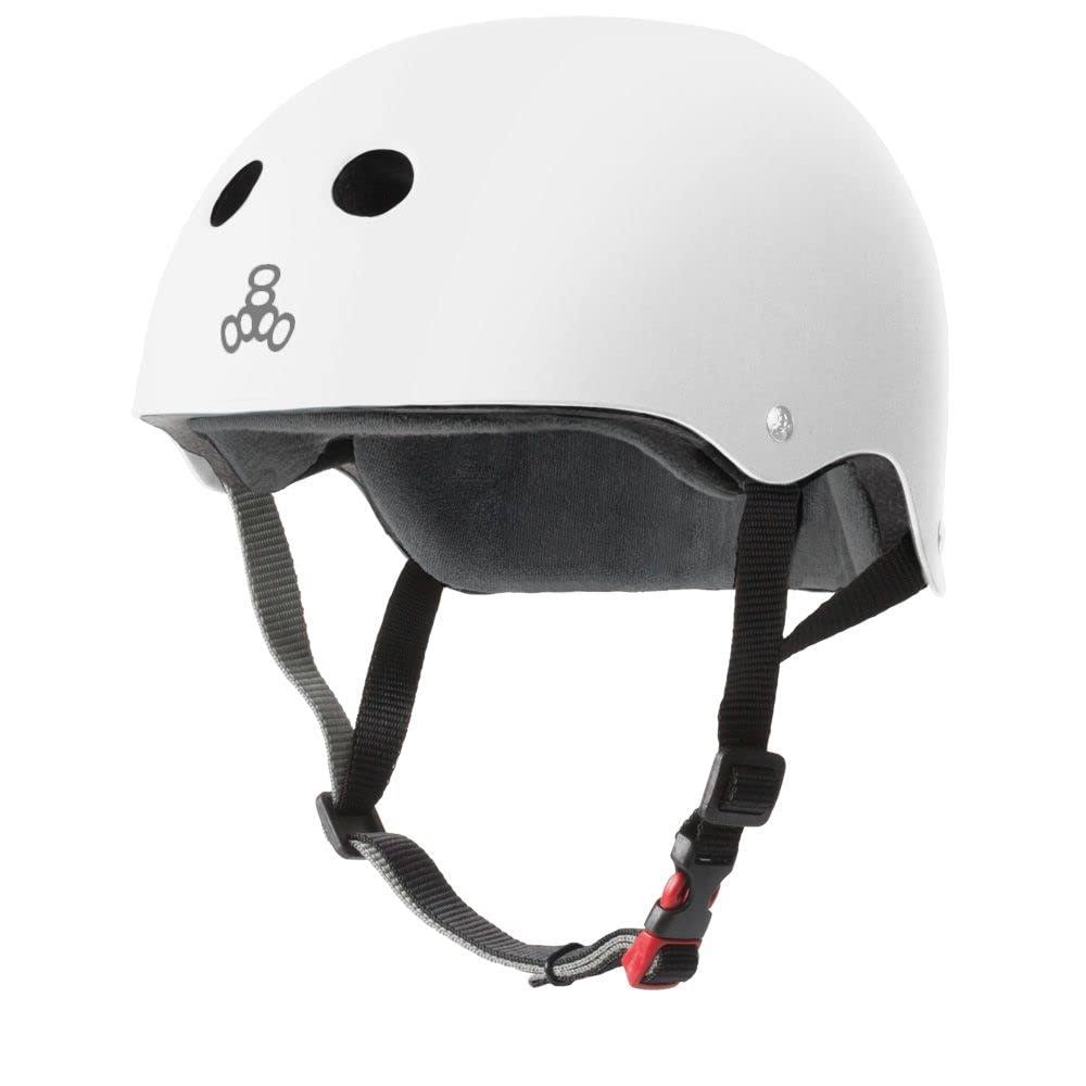 Skate Helmet Triple Eight Certified Sweatsaver (White Rubber)