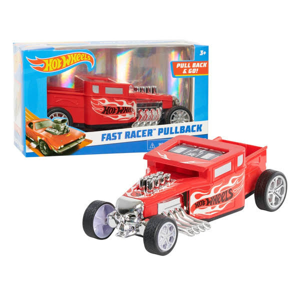 Hot Wheels Fast Racer Bone Shaker Pullback Vehicle - Red