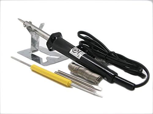 Topzone 30 Watts Pencil Type UL Listed Soldering Iron with 3pcs Solder Iron Tips Kit