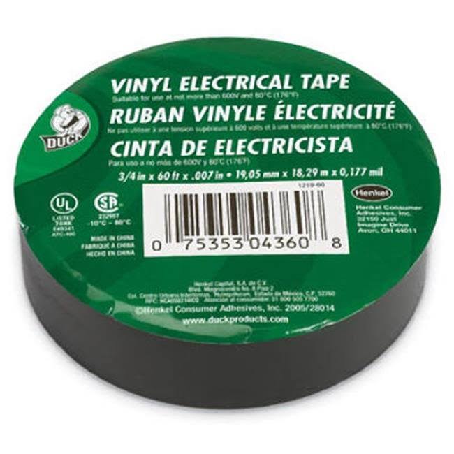 Henkel Electric Tape - Black, Vinyl
