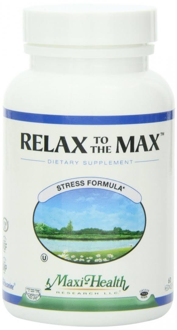 Maxi Health Relax to The Max - Stress Formula - Vitamin C & Calcium -