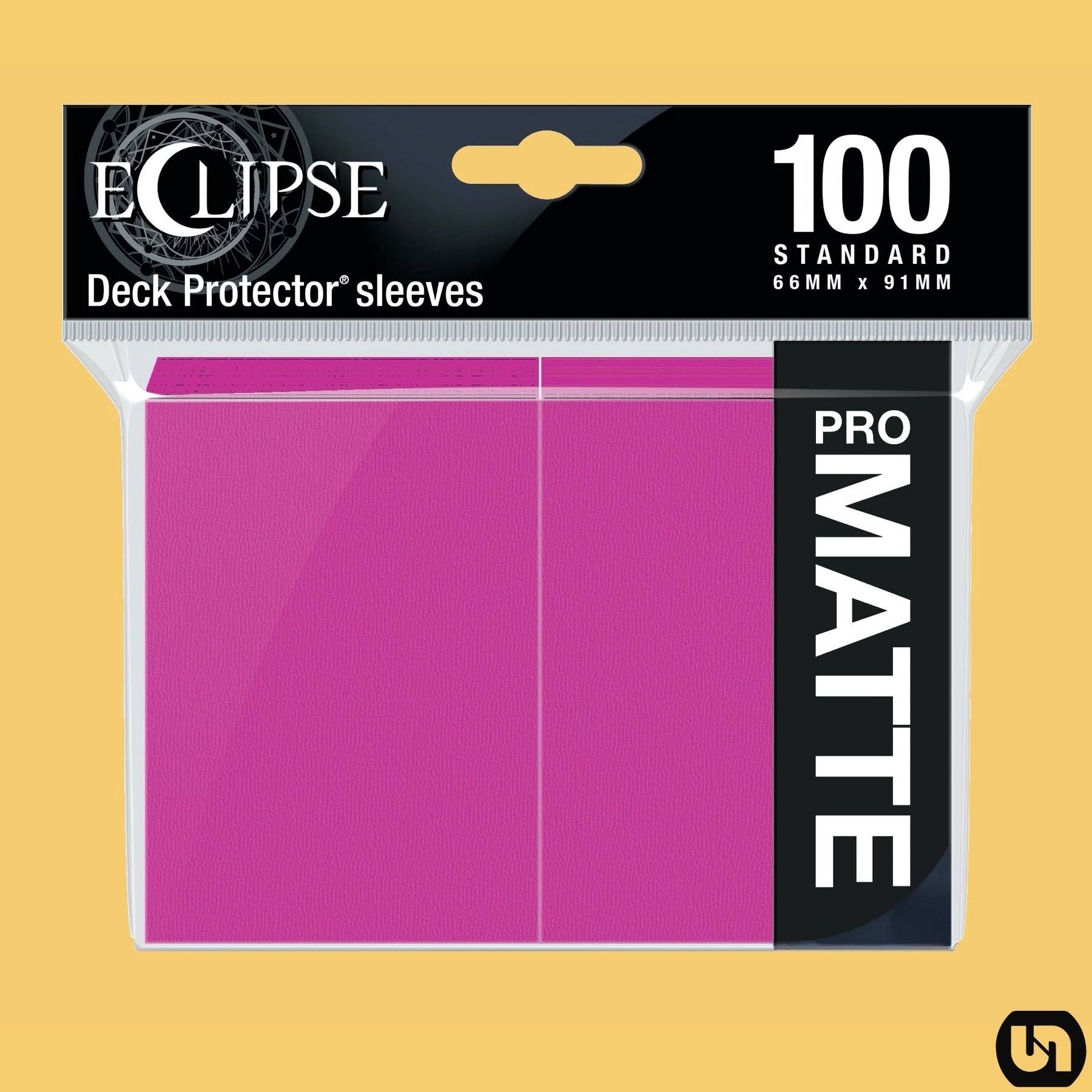 Ultra Pro - Eclipse Standard Matte Sleeves 100 Pack - Hot Pink