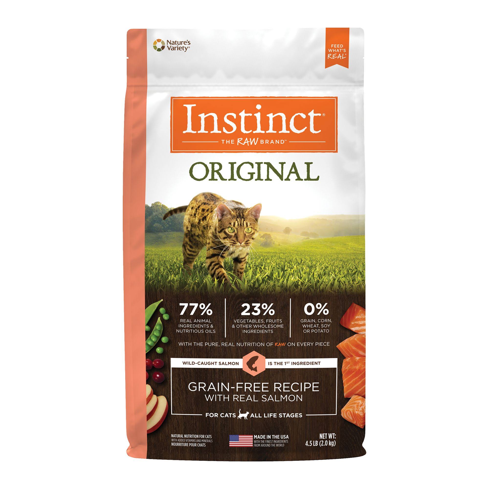Instinct Original Grain Free Recipe with Real Salmon Natural Dry Cat Food - 4.5lbs