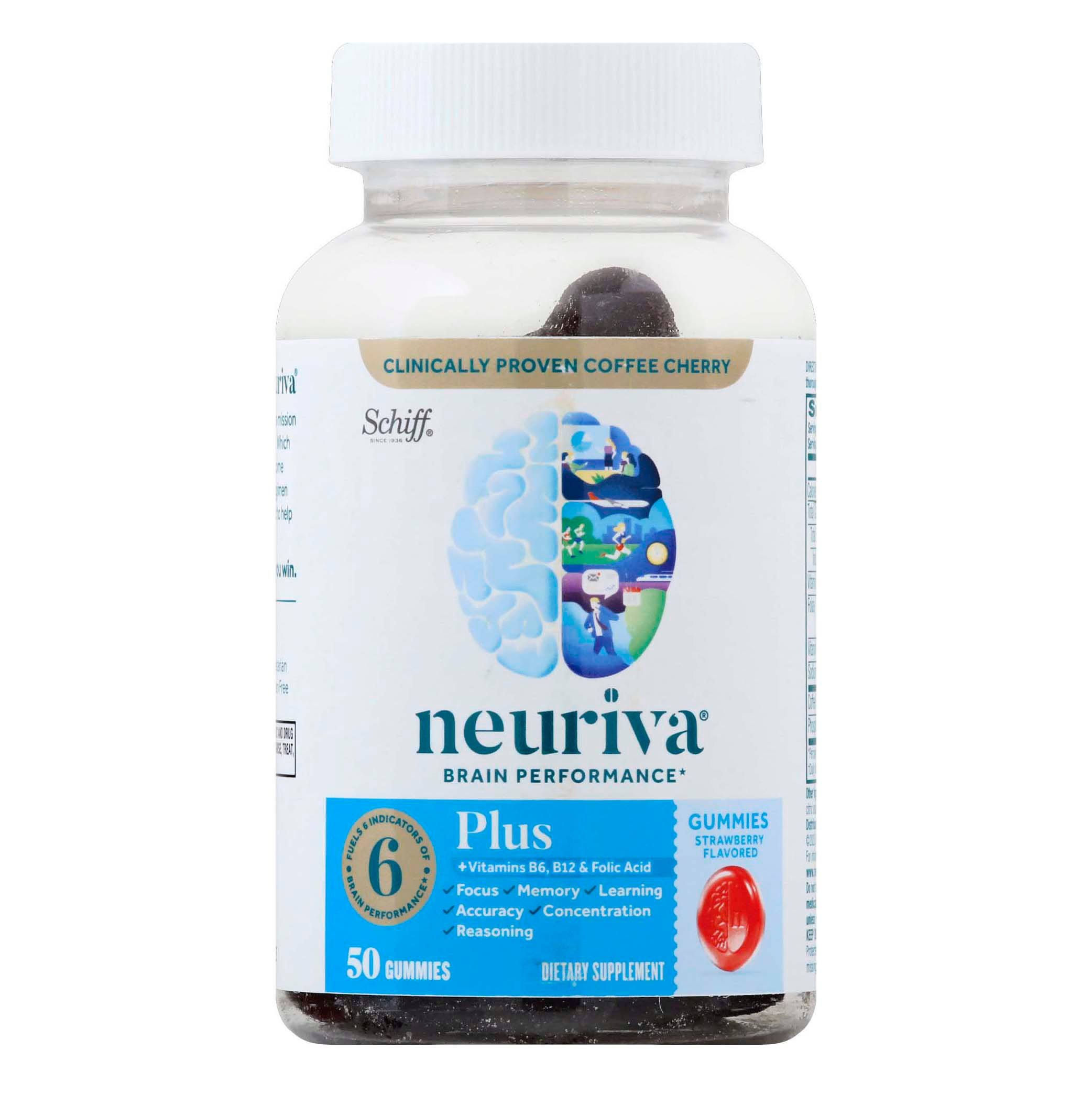 Neuriva Brain Performance Plus, Strawberry Flavored - 50 gummies