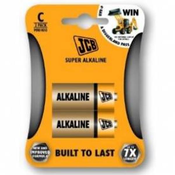 JCB C Super Alkaline Batteries New 2 Pack