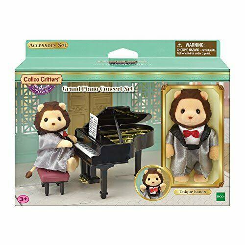 Calico Critters Town Series Grand Piano Concert Doll Furniture Set