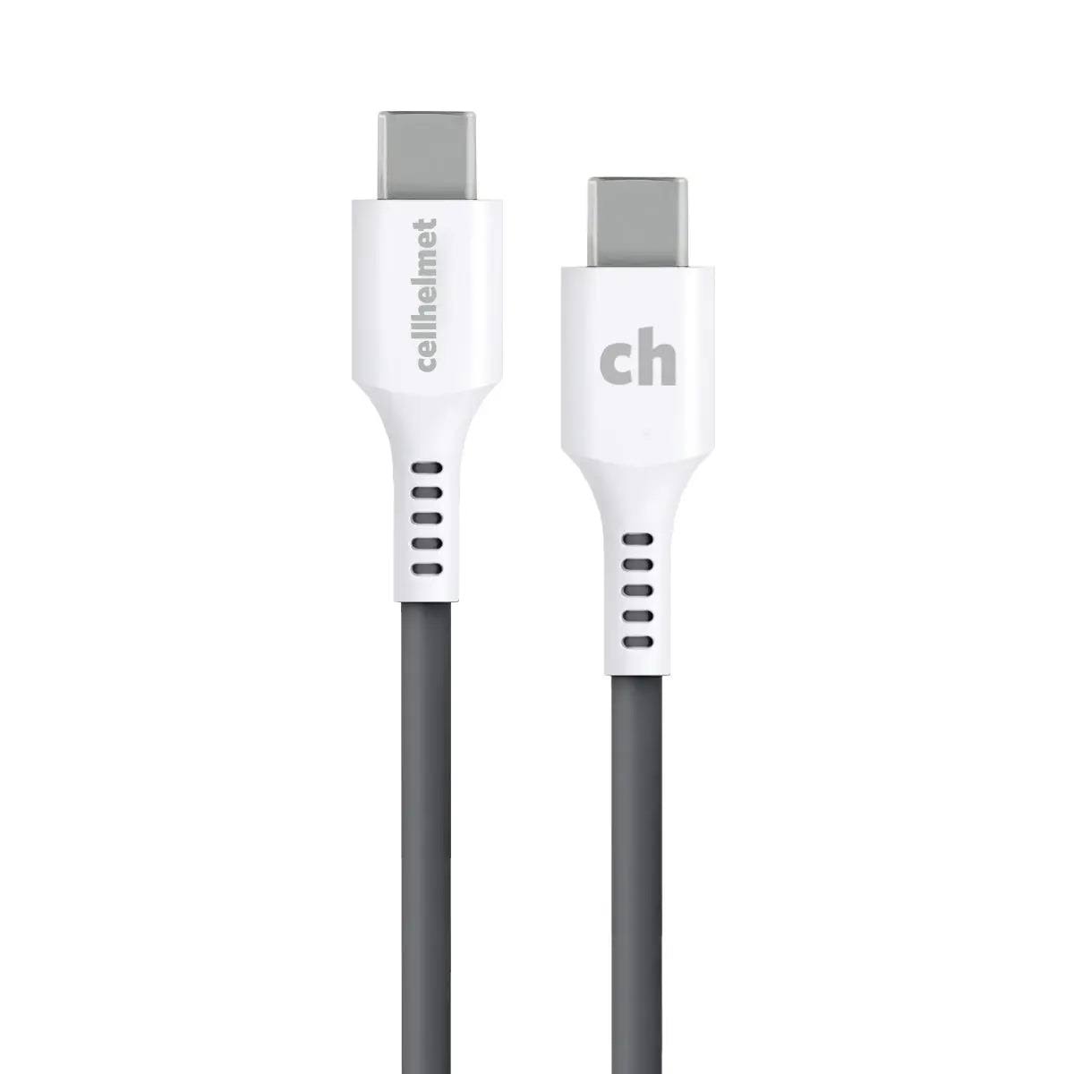 cellhelmet 3 ft. Round Charge and Sync USB-C to USB-C Cable