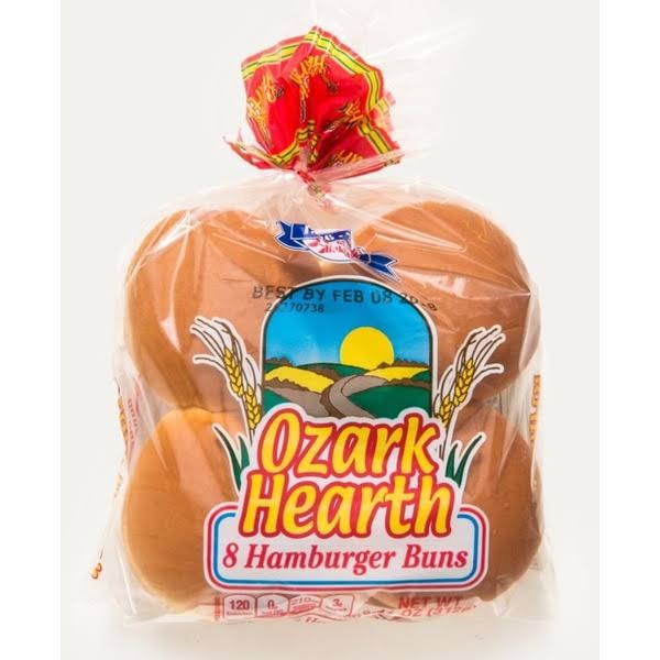 Ozark Hearth Hamburger Buns - 8 buns, 12 oz