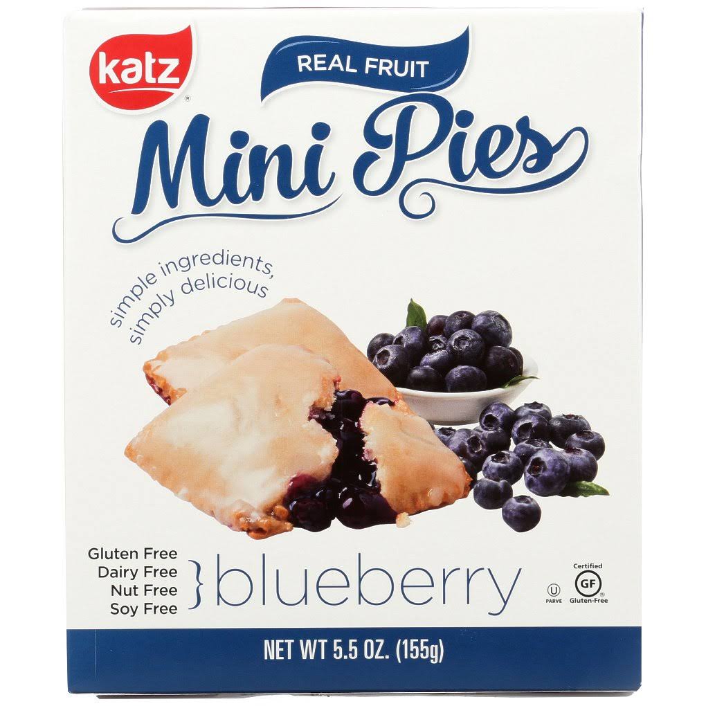 Katz Gluten Free Blueberry Mini Pies | Dairy Free, Nut Free, Soy Free,