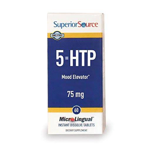 Superior Source 5-HTP Nutritional Supplements - 75mg, 60 tablets