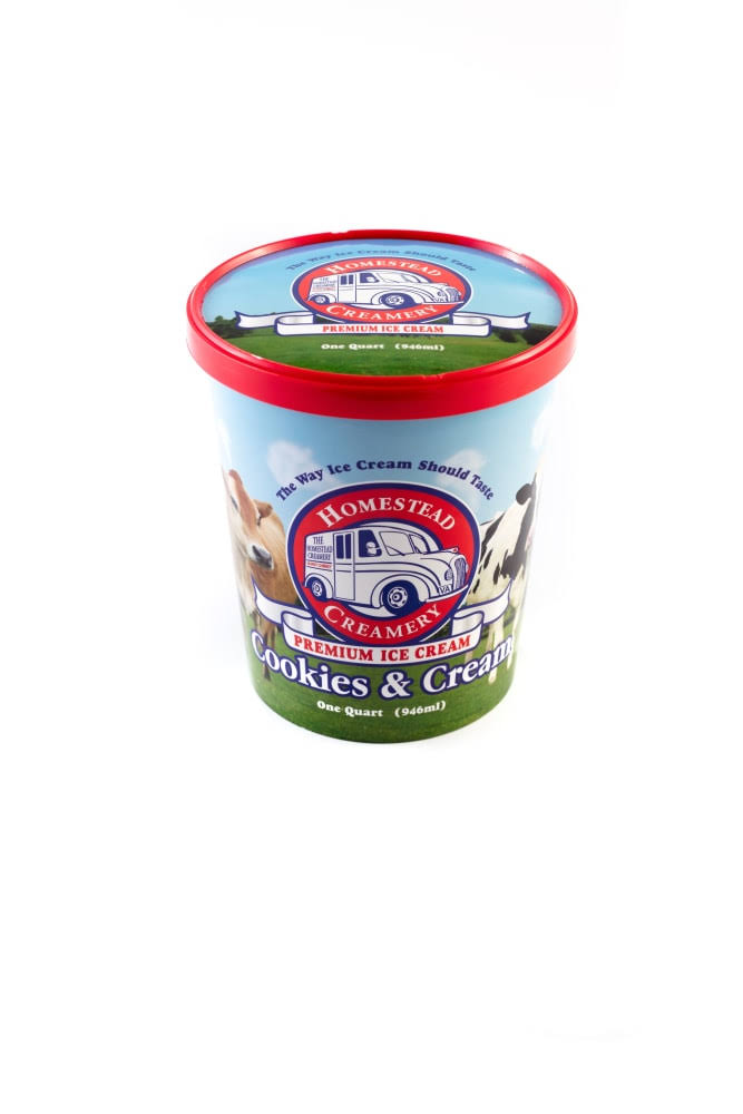 Homestead Creamery Cookies & Cream Ice Cream - 32 fl oz