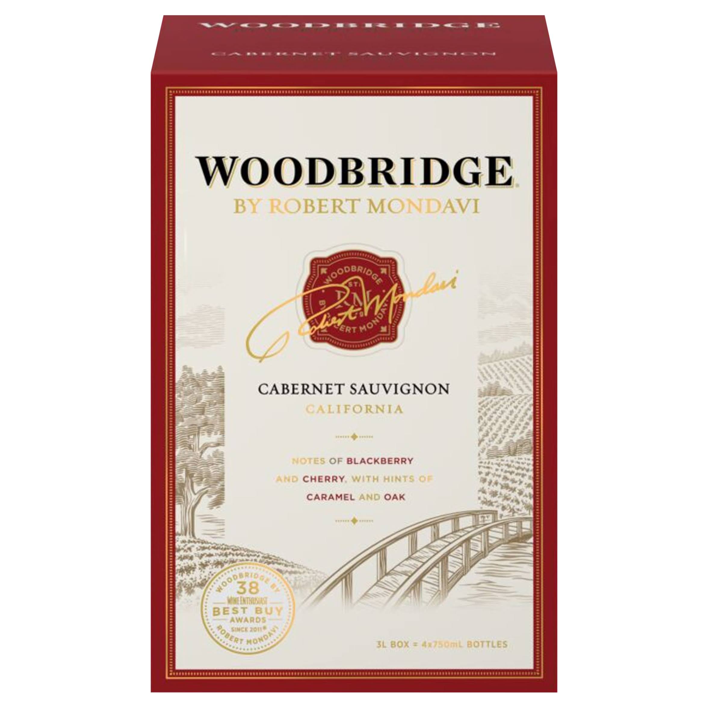 Woodbridge Cabernet Sauvignon, California - 4 pack, 750 ml bottles