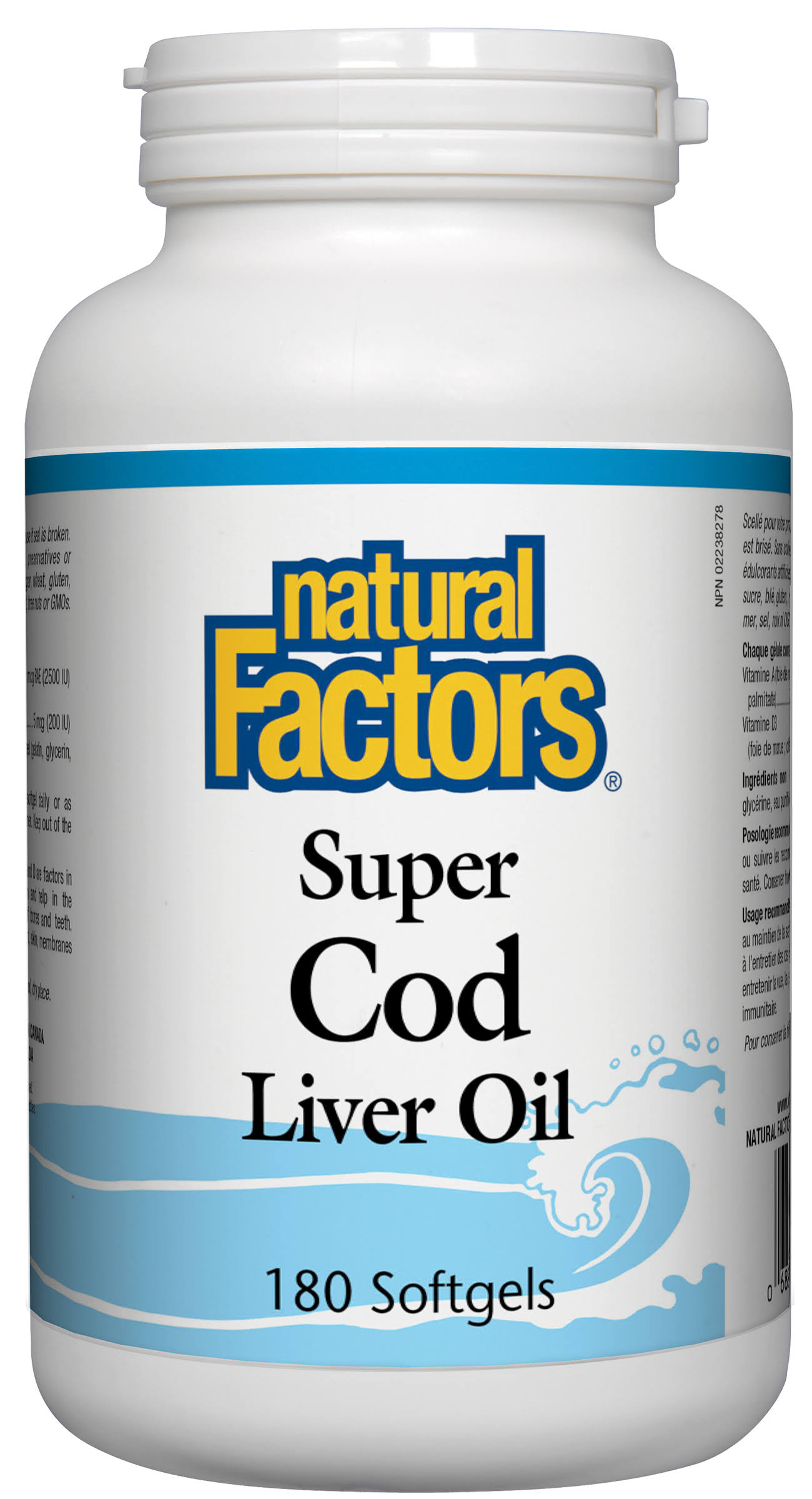 Natural Factors Super Cod Liver Oil - 180ct