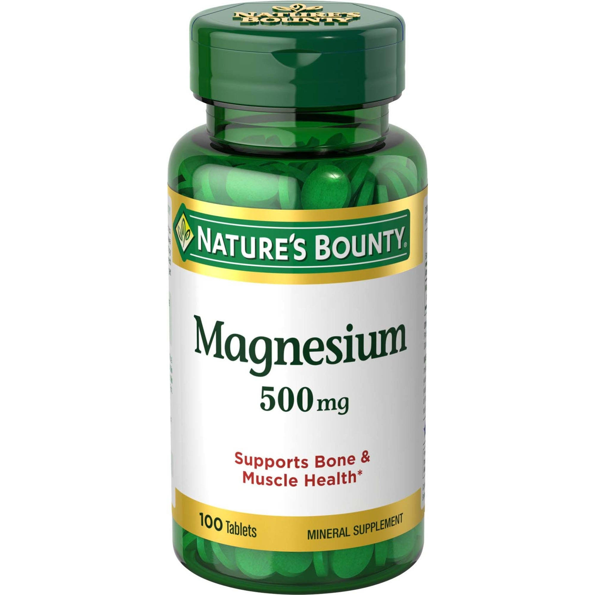 Nature's Bounty Magnesium Mineral Supplement - 500mg, 100 Pack