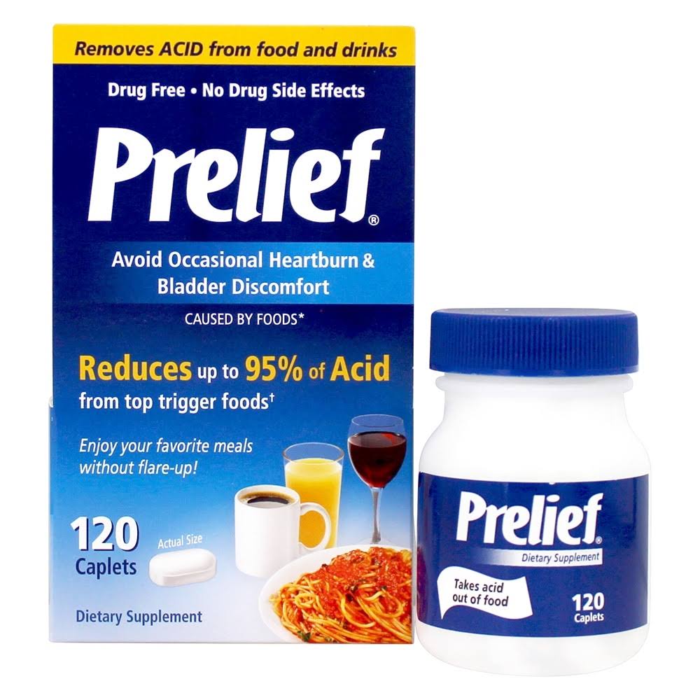 Prelief Acid Reducer Dietary Supplement - 120 Caplets