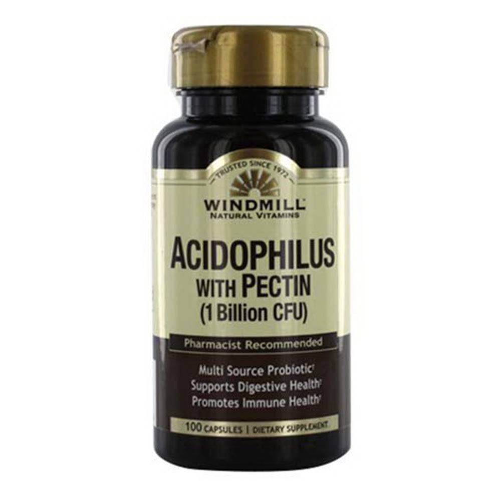 Windmill Health Acidophilus With Pectin, 100 Caps (Pack of 1)