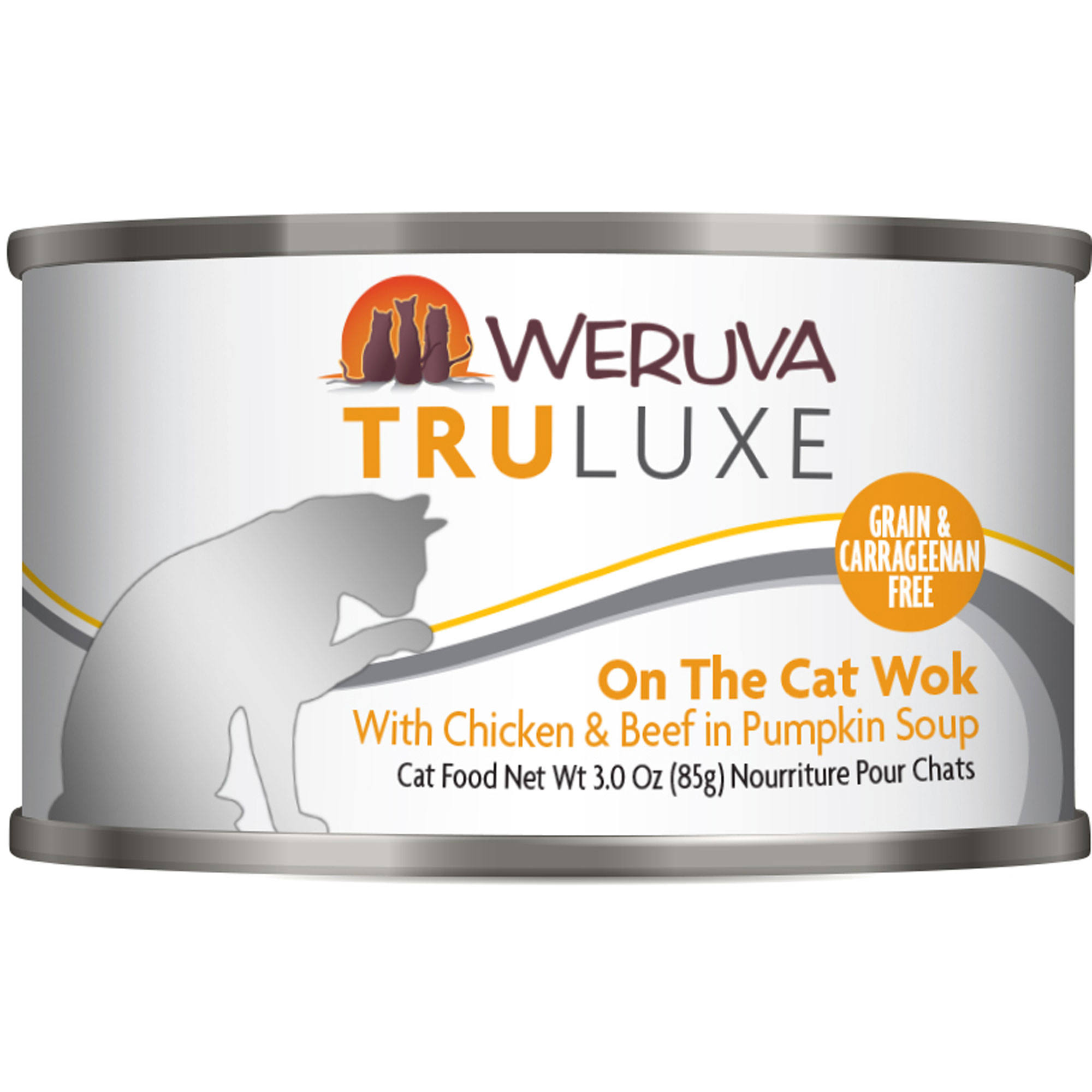 Weruva Truluxe On The Cat Wok Adult Wet Cat Food - Chicken & Beef in Pumpkin Soup, 3oz