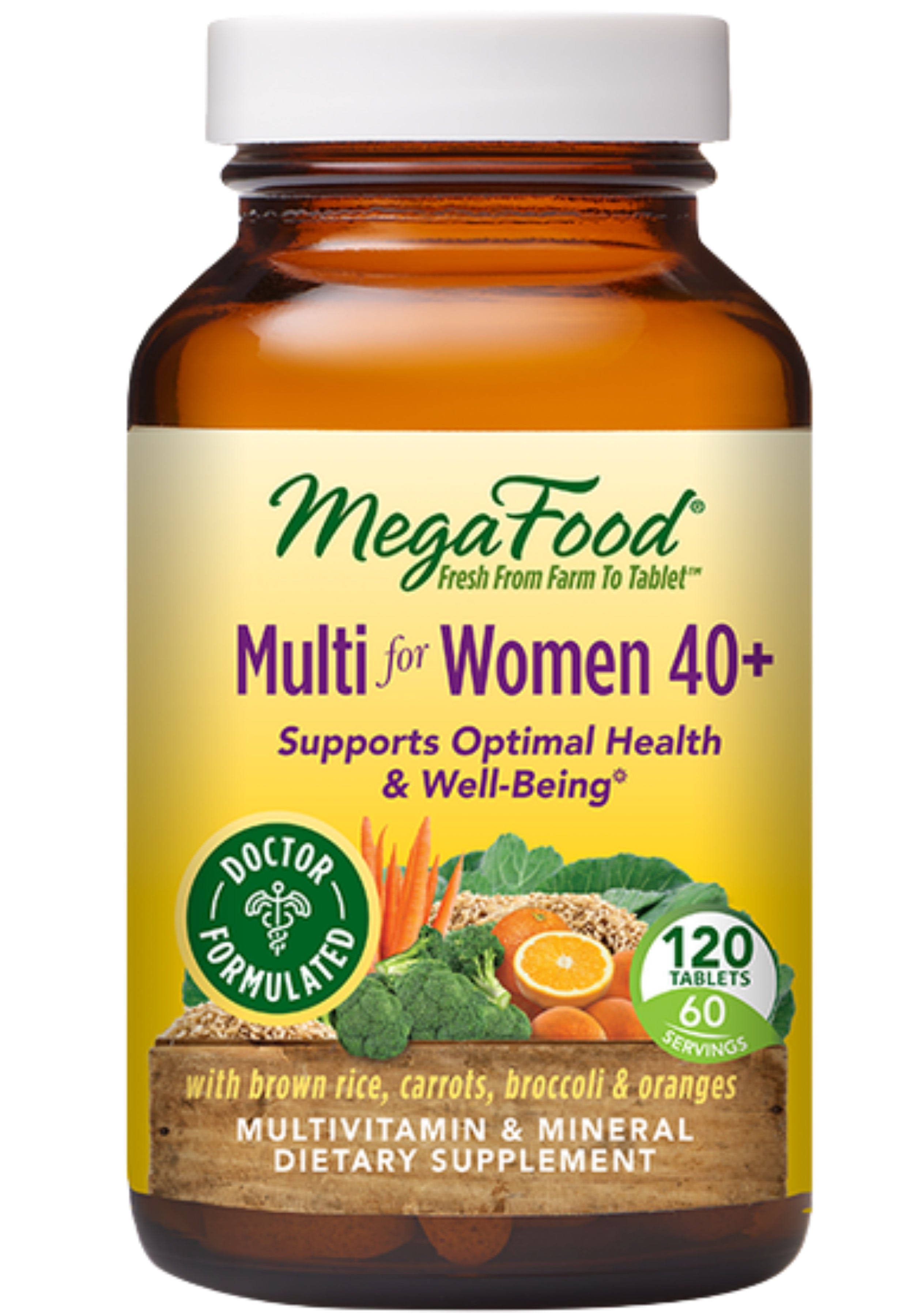 Megafood Multi for Women 40 Plus a Balanced Whole Food Multivitamin - 60 Tablets
