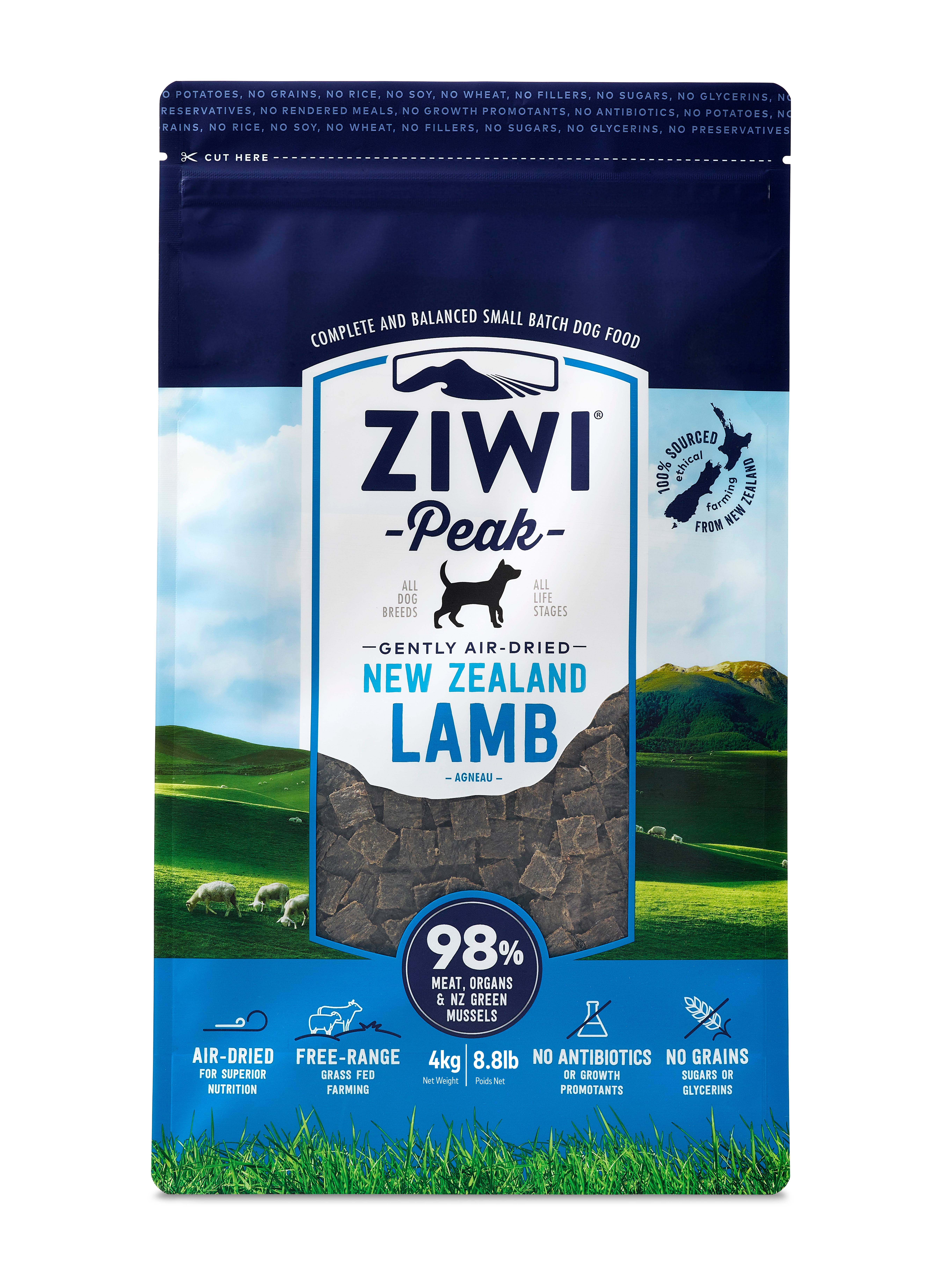 Ziwi Peak Air Dried Dog Food - Lamb