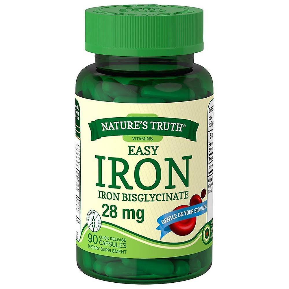 Nature's Truth Easy Iron 28mg, 90 Count