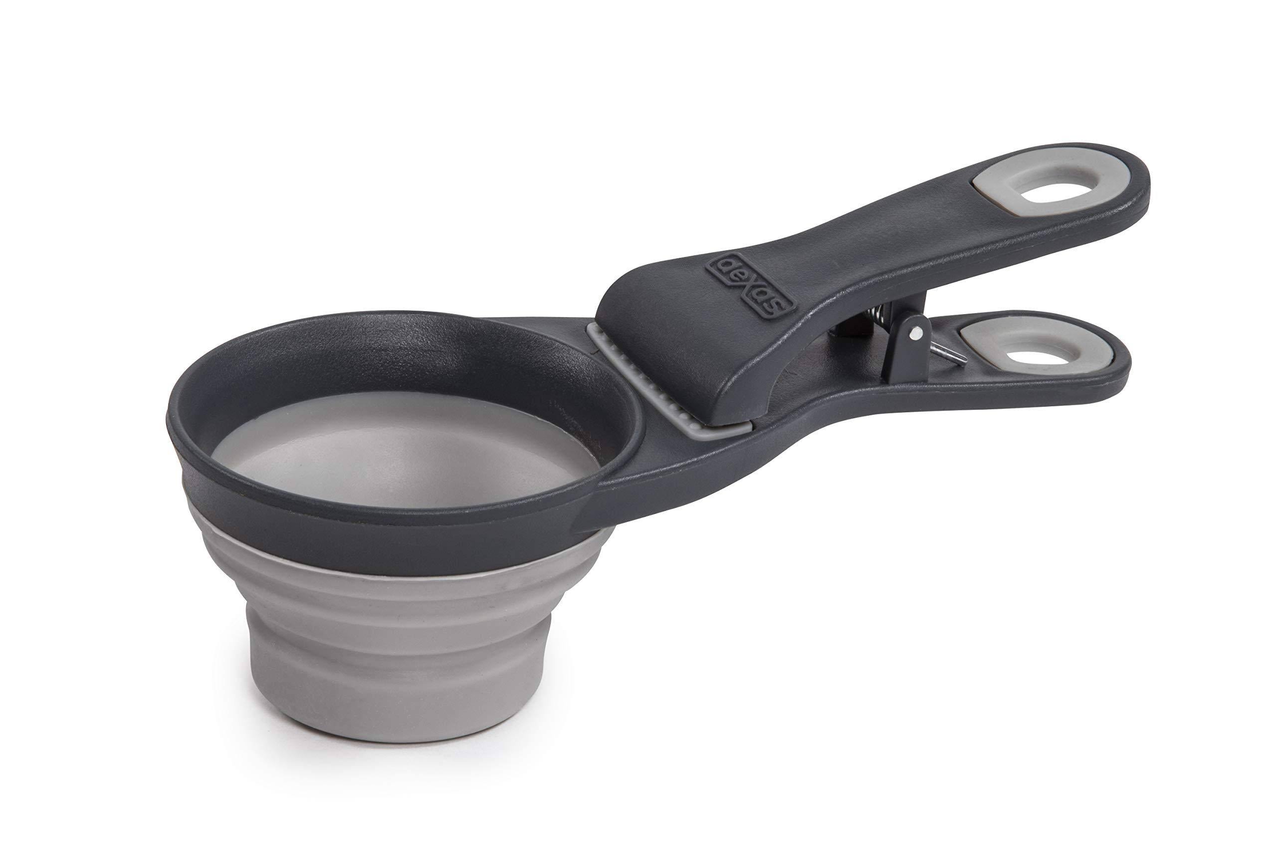 Dexas Popware for Pets Collapsible KlipScoop 2 Cup Capacity Light gray