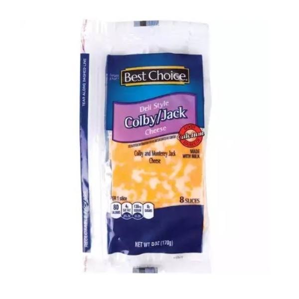 Best Choice Deli Style Sliced Colby Jack Cheese - 8 oz