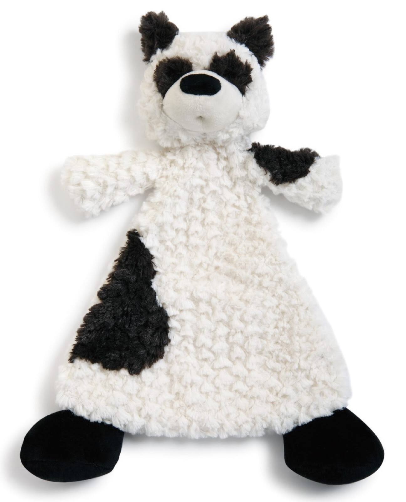 Demdaco Baby Palmer Panda Rattle Cozy Blankie Plush