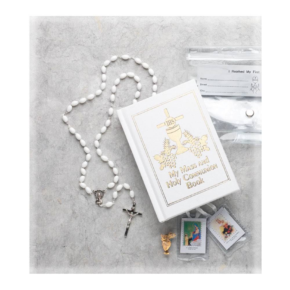 Girl's First Communion Missal Set with Clear Case