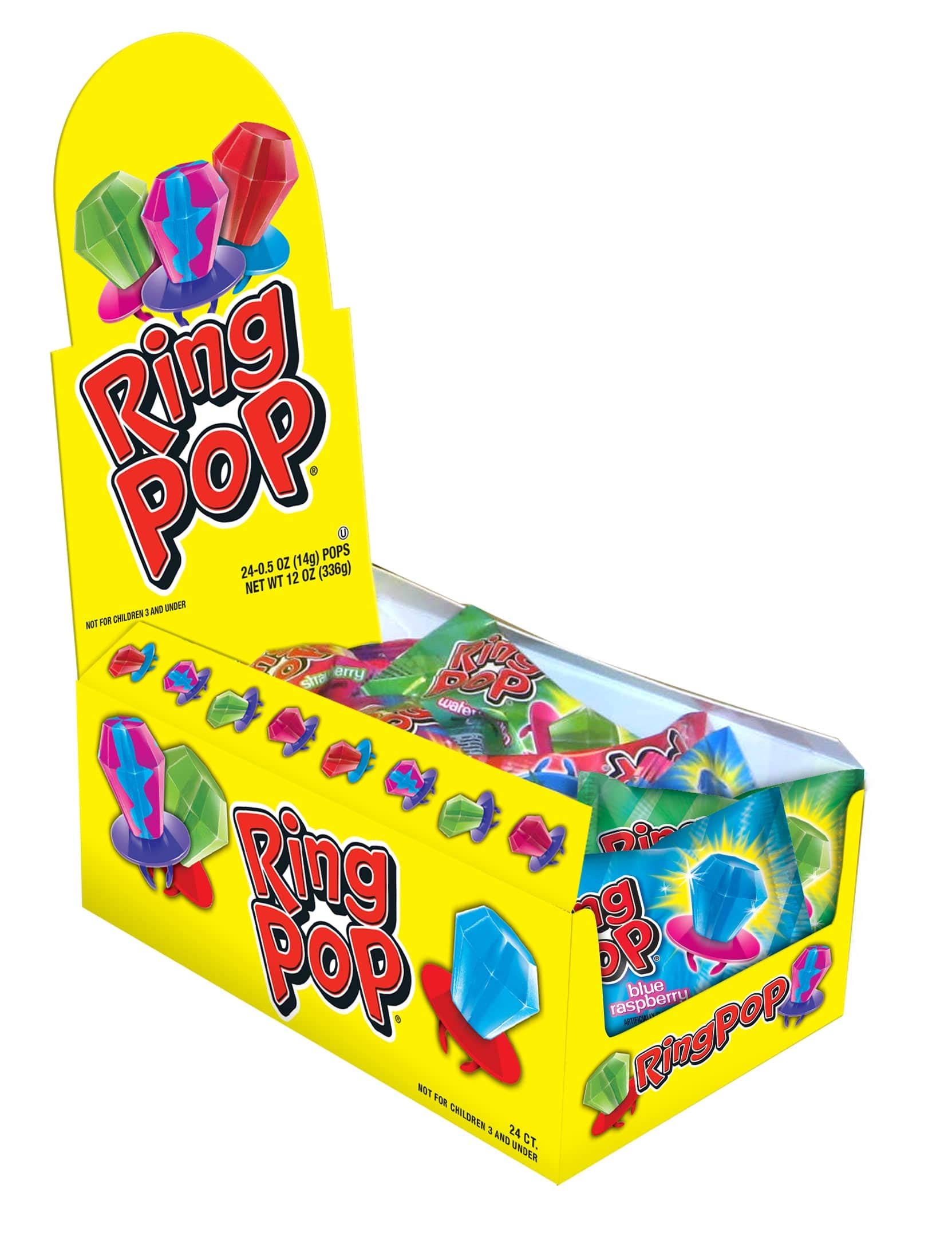 Topps Ring Pop Twisted Fruit Pop Candy