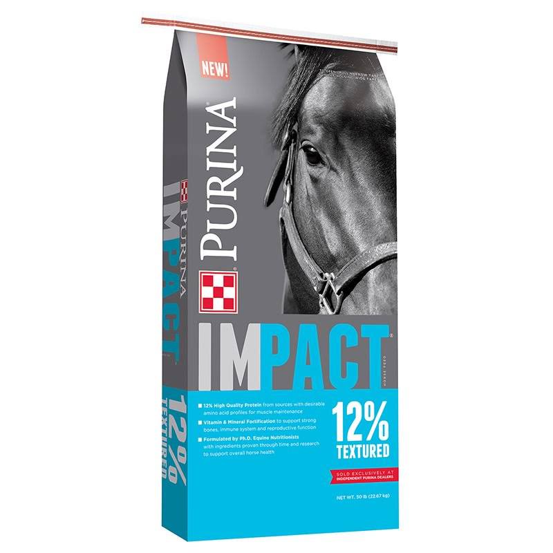 Purina Impact Horse 12 Sweet 50lb Textured - 3004502-506
