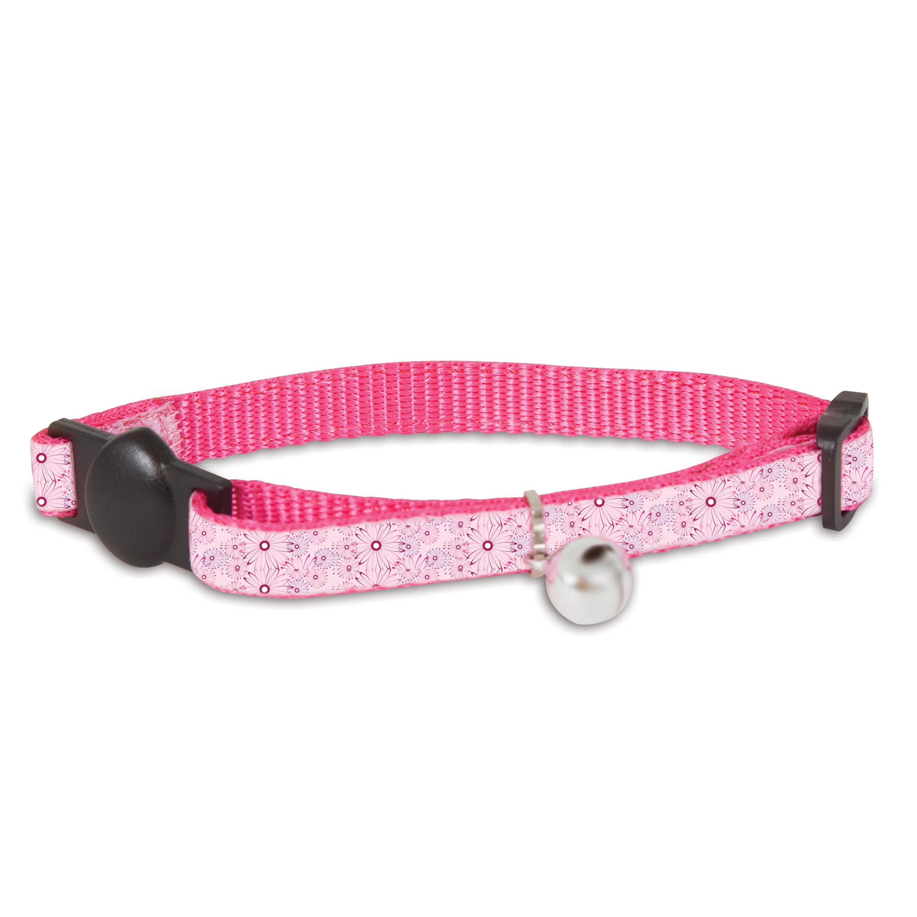 Petmate Adjustable Cat Collar - Floral Pink - 12367