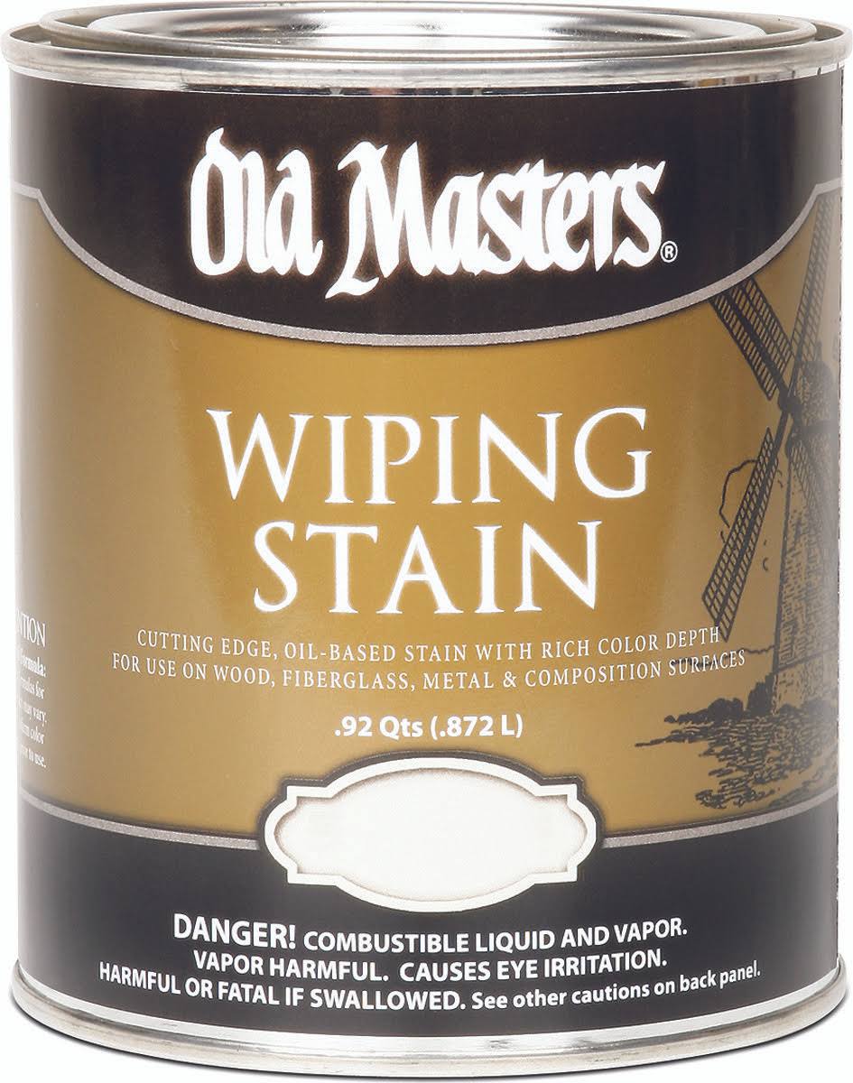 Old Masters 11304 Wiping Stain, Clear, 1 Qt Can