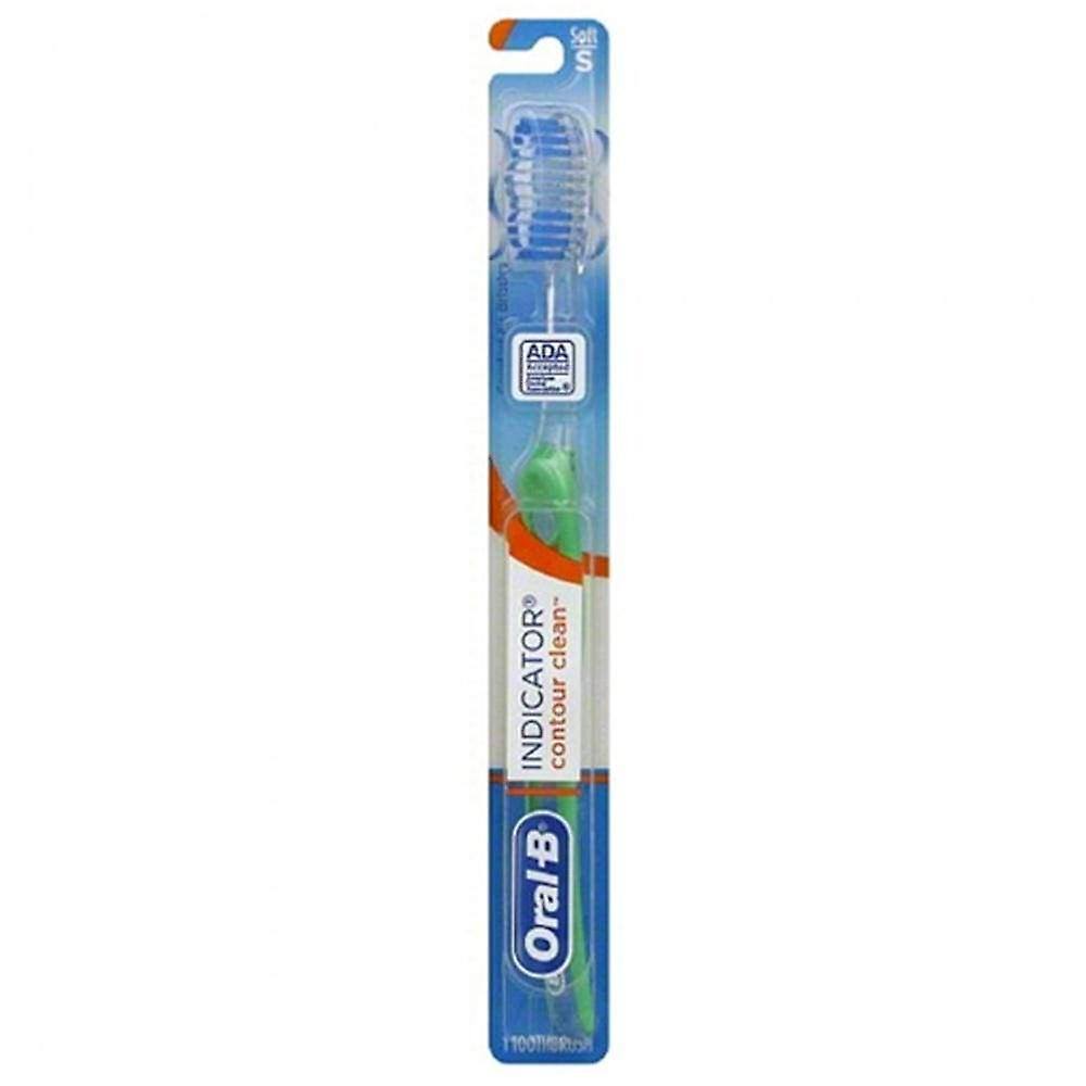 Oral B Toothbrush, Indicator Contour Clean, Soft