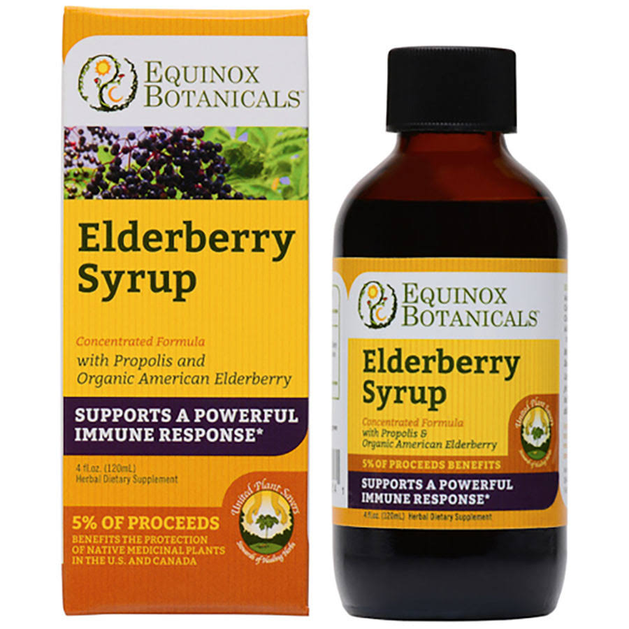 Equinox Botanicals Elderberry Syrup - 4oz