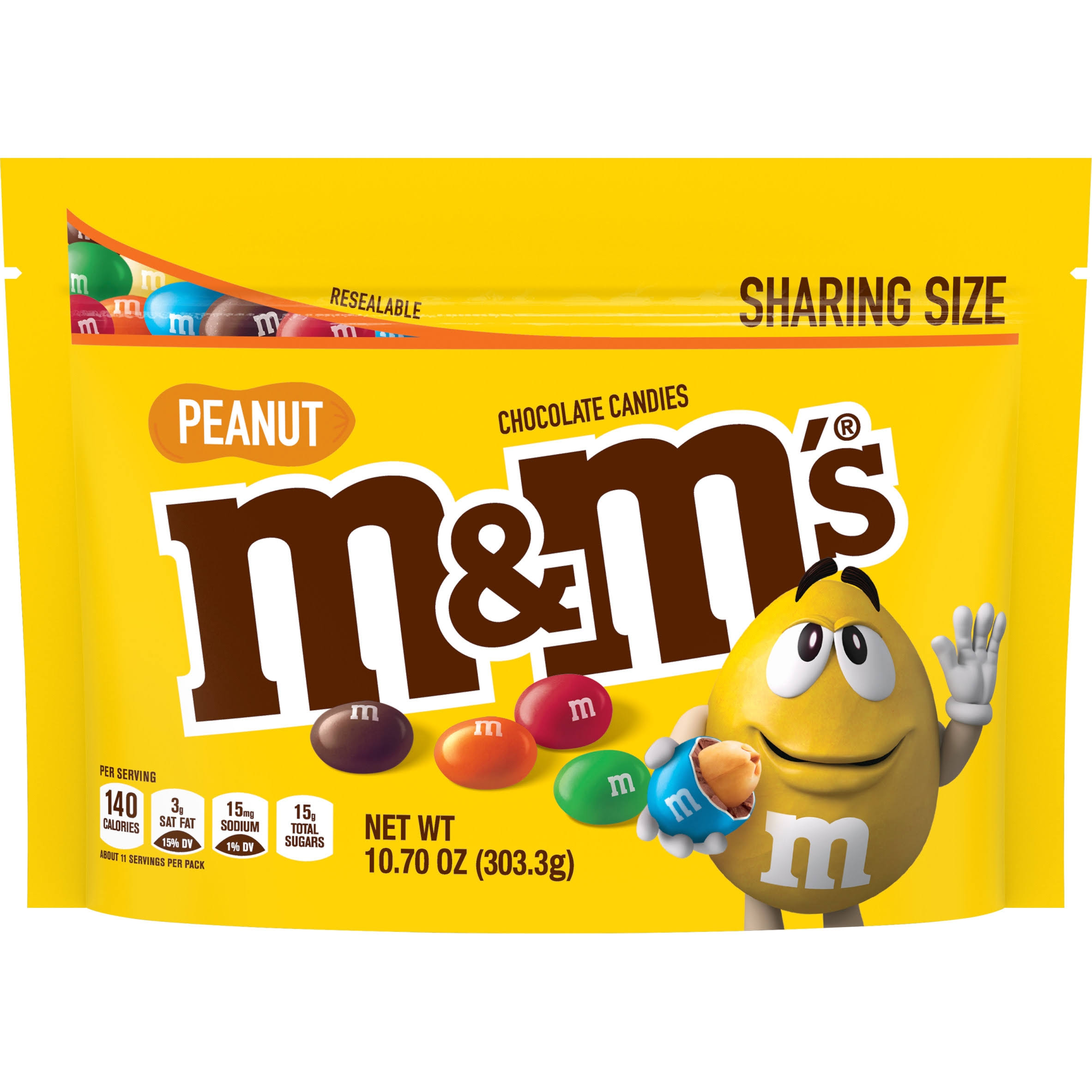 M and M's Peanut Chocolate Candies - 10.70oz, Sharing Size