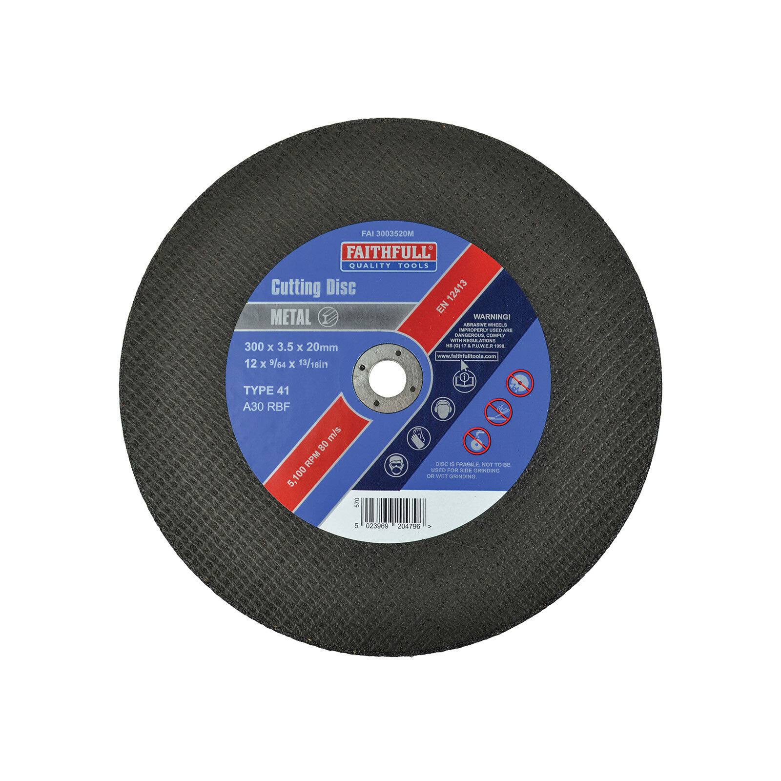 Faithfull Metal Cut Off Disc - 300mm x 3.5mm