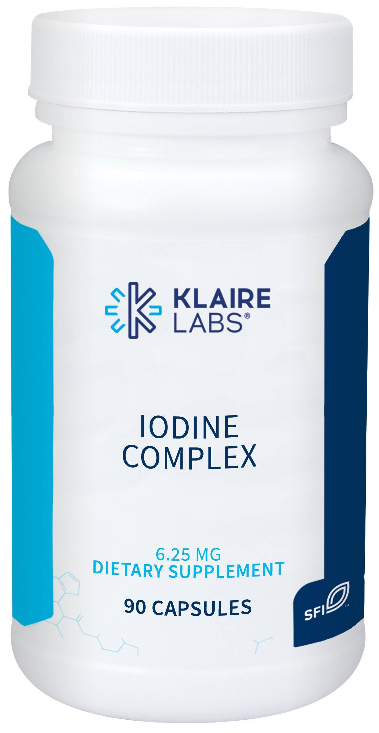 Klaire Labs Iodine Complex 6.25 mg 90 Capsules